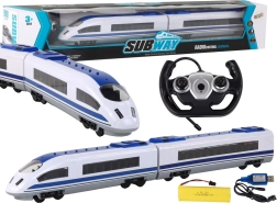 Lenktyninis RC traukinys su apšvietimu 65 cm – baltas
