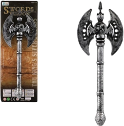 Senovinė plastikinė kirvis 30 cm – sidabrinė