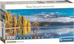 Panoraminė dėlionė „Auksiniai Wanaka ežero atspindžiai“ 1000 detalių CLEMENTONI