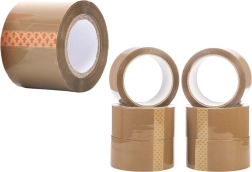 Rudas pakavimo lipnus juostas 48 mm × 50 m, sintetinis kaučiukas