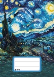 Linijuotas sąsiuvinis A5 Žvaigždėta naktis – 40 lapų