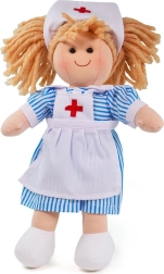 Medžiaginė slaugytojos lėlė Nancy 28 cm iš Bigjigs Toys