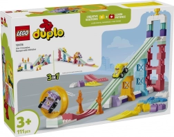 LEGO DUPLO kūrybinės rampos 3 viename su transporto priemonėmis