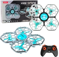 Dronas SYMA X26 Pro su sraigtų apsauga, akrobatiniais triukais ir LED apšvietimu