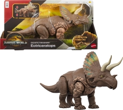 Figūrėlė eotriceratopsas JURASSIC WORLD Rebirth Gigantic Thrashers 32 cm