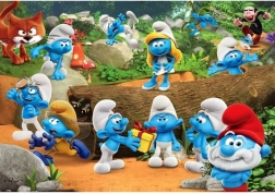 Dėlionė CLEMENTONI Smurfai: Linksma kompanija, 104 detalės