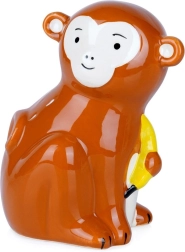 Keraminė beždžionėlės formos taupyklė su bananu