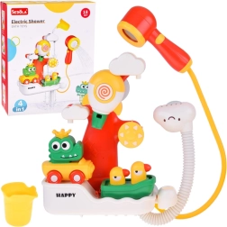 Multifunkcinis maudynių žaislas krokodilas ir ančiukai su dušu 4‑in‑1