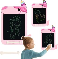 LCD piešimo planšetė „Vienaragis“ rožinė
