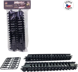 Tiesių bėgių rinkinys 22 cm – 6 vnt. su jungtimis