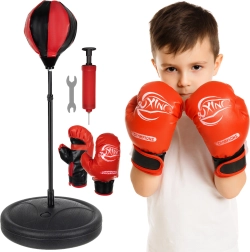 Kids’ punching bag with gloves