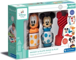 Disney Baby Mickey & Pluto Statyk ir žaisk – statymo ir varžtų sukimo rinkinys patiems mažiausiems