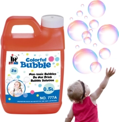Vaivorykštinis muilo burbulų skystis 0,5 l
