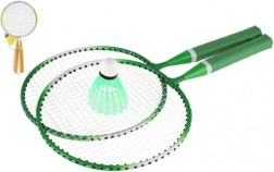Vaikiškas badmintono rinkinys – 2 raketės ir 1 kamuoliukas, metalas/plastikas, tinklelyje