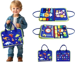 Sensorinė užimtumo knygelė Dinozaurai 4 – 2Kids Toys