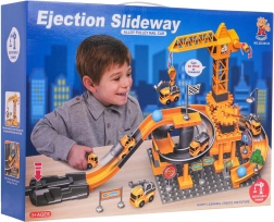 Construction Site Building Set with Toy Cars and Accessories