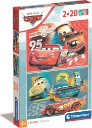Dėlionė 2x20 detalių Disney „Automobiliai“