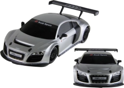 Auto R/C 1:24 nuotoliniu būdu valdomas sportinis Audi R8 LMS, sidabrinis