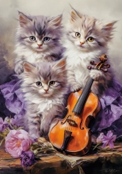 260-Piece Puzzle – Musical Kittens