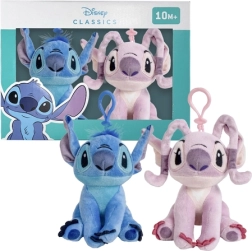 DISNEY STITCH/ANGEL pliušinių segtukų rinkinys, 2 vnt.