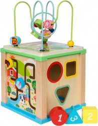 Wooden Activity Cube 5-in-1