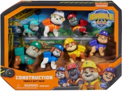 Figurėlės PAW Patrol Rubble ir jo komanda – dovanų rinkinys 7 vnt.