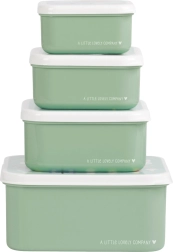 Keturių užkandinių dėžučių rinkinys A Little Lovely Company – Radost