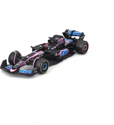 Metalinės modelis 1:43 Bburago Alpine A524 #31 Esteban Ocon su vairuotoju dovaninėje dėžutėje
