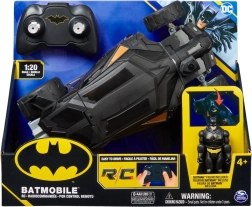 Batman Batmobile nuotoliniu būdu valdomas automobilis su figūrėle 1:20, 26 cm