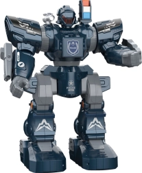 Interaktyvus policijos robotas su nuotoliniu valdymu
