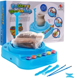Vaikų keramikos dirbtuvės – kūrybinis rinkinys su žiedimo ratu