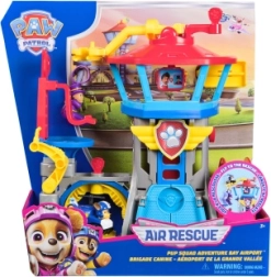 PAW Patrol Air Rescue nuotykių įlankos oro uostas su Chase transporto priemone
