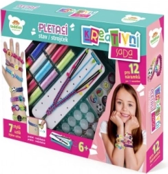 Kūrybinis rinkinys apyrankėms gaminti su pynimo staklėmis ir priedais