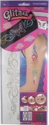 Glitza Flowers and Butterflies – Advanced Stencil Set for Glitter Tattoos