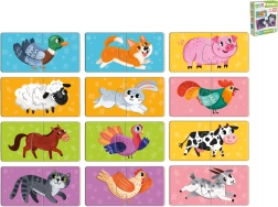 Children’s animal puzzles in a box (24 pieces, 12 pictures) from 18 months