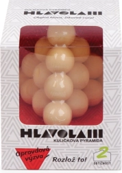 Medinė galvosūkio rutuliukų piramidė