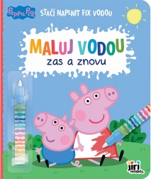 Vandens spalvinimo knygelė „Peppa Pig“ – piešk vandeniu vėl ir vėl