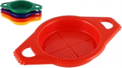 Spalvingas plastikinis sietelis smėliui