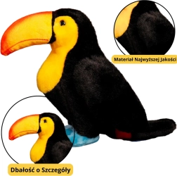 Plush Toy Toucan 25 cm Black