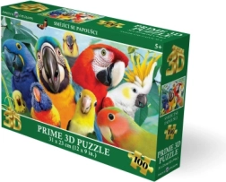 3D dėlionė „Besijuokiantys papūgos“ (100 dalių)
