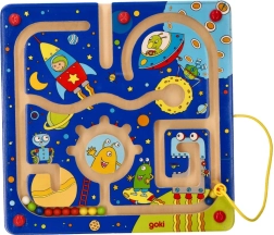 Wooden Magnetic Labyrinth Space by Goki