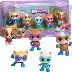 Disney Junior Super Kitties 5 figūrėlių rinkinys – kačiukų komanda