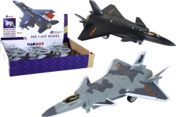 Modelinis lėktuvas su trinties pavara juodos ir pilkos spalvos