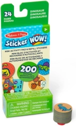 DINOSAURS lipdukų papildymas MELISSA & DOUG Sticker WOW!