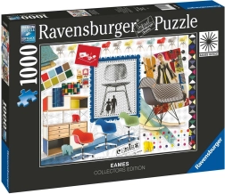 Ravensburger dėlionė „Eames Design“ klasikinės kėdės, 1000 dalių