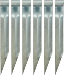 Batuto tvirtinimo inkarai – plieniniai kabliai tvirtinimui, 6 vnt. (35 × 4 cm)