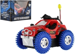 Triukinis automobilis su baterijomis, šviesa ir garsu
