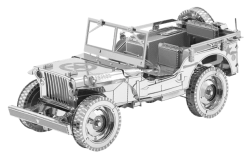 3D metaliniai dėlionės galvosūkiai Jeep Willys MB Overland ICONX