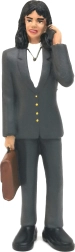 Businesswoman figurine 13.2 cm - 1 piece