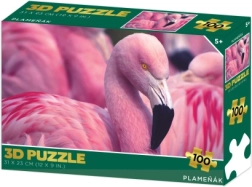 3D dėlionė flamingas 100 dalių